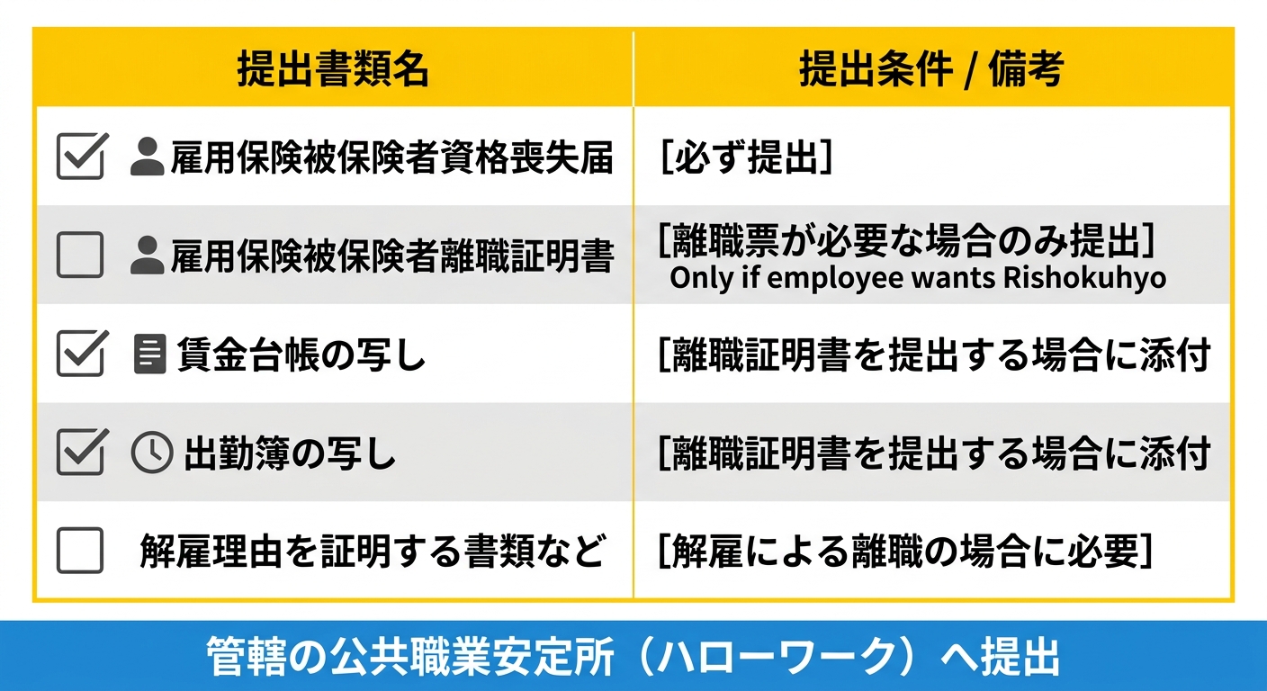 提出書類チェックリスト